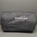 Elegear Self Inflating Camping Sleeping Pad, 3.1'' Ultra Thick Memory Foam Camping Pad with Pillow & Embossed Surface Design, 20s Fast Inflating Insulated Sleeping Pad for Camping/Travel/Tent/Car (Grey)