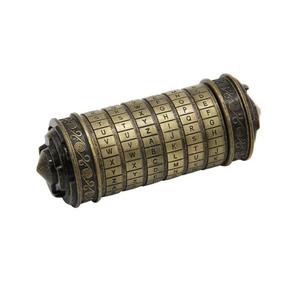 yofit Da Vinci Code Mini Cryptex Lock Puzzle Box with Hidden Compartments for Notes Paper Money Rings Jewelry, Anniversary Romantic Birthday Gifts for Her Men Women Girlfriend