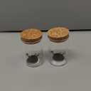 Match Holder with Strikers and Cork Lid, Matches Not Included, Set of 2 Farmhouse Glass Cute Home Decor Match Jar (5 inch x 1.8 inch)