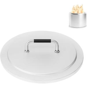 Fire Pit Lid Accessory for Solo Stove Bonfire 2.0, 19.5 Inch 304 Stainless Steel Fire Pits Round Cover Lid with Heat Resistant Handle for Solo Stove Bonfire and Other 19.5" Outdoor Firepit Accessory