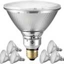 PAR38 Glass Commercial LED Light Bulb, 14W=120W Equivalent 1450 Lumens 20000 Hours Classic Flood Light Bulbs, Dimmable Warm White 3000K 40Degree Beam Angle Title-20/CEC Compliant, 6-Pack