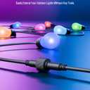 16Ft Extension Cable for Govee Outdoor S14 Bulb String Lights 2, IP67 Waterproof Extension Cord Compatible with Govee H702B H702A H702C, 3-Pin Replacement Cable for Patio, Backyard, Balcony