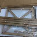 Espird Black Gold Dining Room Light Fixture - 5 Light Chandeliers for Dining Room with Clear Glass Shade & Adjustable Height & Thickened Metal Rectangle Dining Table Light Fixture