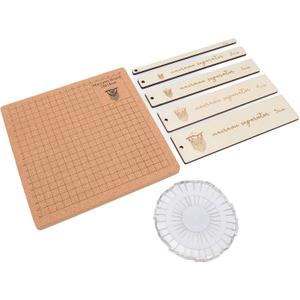 Macrame Board and Pins Kit, Macrame Project Supplies Tools with T Pins Double Sided Grids for Braiding Cording Bracelet