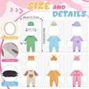 6 Set Baby Shower Games Party Favors, Gender Reveal Games Feed Me with 6 Pcs Kt Boards and 6 Pcs Eye Patches for Funny Baby Shower Party Activities Supplies(Gender-Neutral,Multicolor)