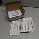 50 Pcs 1ml Syringes with Caps Oral Dispenser Individually Sterile Warpped for Medicine Dropper, Colostrum Collect Feeding Pets, Liquid