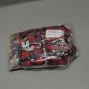 CCINEE 36Pcs Christmas Buffalo Plaid Drawstring Bags Red and Black Plaid Xmas Burlap Bag Reusable Treat Candy Bag Cotton Gift Bags with Drawstrings for Candy Wrapper Christmas Party Favors