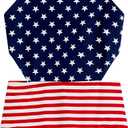 Kanu Surf Girls' Beach Sport Cut-Out One Piece Swimsuit (14, America Red/White/Blue)