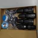 12 Set Drip Irrigation Kit, Included 2 Way Y Water Splitter Connector, 4 Pcs 25 PSI Garden Hose Pressure Regulator and 4 Pcs 1/2 Inch Irrigation Tubing Hose Adapter for Drip Irrigate System