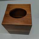 YANGQIHOME Tissue Box Cover Square, Acacia Wood Tissue Holder for Bathroom, Living Room, Dining Table, Decorative Cube Facial Tissue Box Cover, 5.3 x 5.3 x 6.1 inches