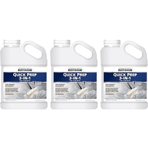 Rust-Oleum Quick Prep 3-in-1 Cleaner Degreaser and Etch, Gallon, 3 Pack