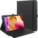 9",9.7",10.1",10.5",10.9",11" Tablet Universal Case with Keyboard, Case with Removable Wireless Bluetooth Keyboard & Pen Holder for iPad, Galaxy and Other 9-11 inch Tablet