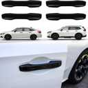 Thenice for 11th Gen Civic Door Handle Cover Snap-on No Tape Exterior Handle Protection Compatible with Honda Civic 2026 2025 2024 2023 2022 Accessories, Accord CR-V HR-V 2023-2026 -Piano Black