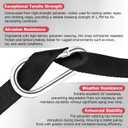 2 x Heavy-Duty 19ft Tow Strap for Snowmobile, Tow Strap with Hook Quick Hook Up for Sled, Skidoo, ATV - Emergency Gift with Storage Bag