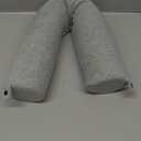 Dot&Dot Twist Memory Foam Travel Pillow for Airplanes - Travel Neck Pillow for Sleeping - Airplane Pillow for Neck Support, Chin, Lumbar and Leg - Adjustable, Bendable Neck Roll Pillow (Gray)