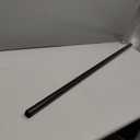 Ivilon Drapery Treatment Window Curtain Rod - Square Design 1 1/8 Rod. 48 to 86 Inch. Black