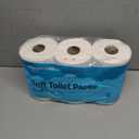 Amazon Basics 2-Ply Soft Toilet Paper, 6 Rolls, 350 Sheets per Roll, Equivalent to 37 Regular Rolls, Septic Safe