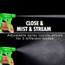 Spray Bottles - 3 Pack, 16 oz - Mist/Stream, Bright Colors, Sturdy, Leak Proof, BPA Free, For Cleaning, Plants, Pet, Vinegar, BBQ, Hair, Cooking - Perfect Size, Easy to Use. With Labels, Funnel