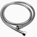 Shower Hose, 49 Inches Extra Long Stainless Steel Handheld Shower Head Hose with Brass Insert and Nut - Durable and Flexible