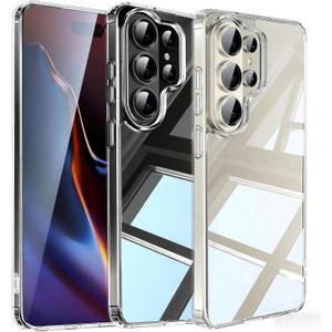 for Samsung Galaxy S26 Ultra Case Clear [Anti-Yellowing][Military-Grade Protection] Shockproof Silicone TPU Ultra Slim Phone Case for Samsung Galaxy S26 Ultra 5G 2026 Cover,Crystal Clear
