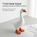 Desk Goose 7 inches Mini Porch Goose Desk Duck Decor Funny Gift for Friend Family Colleague Schoolmate