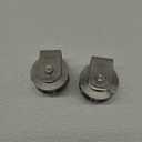 2-Pack 2" Stainless Steel V-Groove Pulley Wheel, Heavy Duty Caster Wheel Track Sliding Gate Roller, 880lbs Load Bearing for Swing Sliding Gate