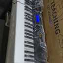 61 Key Electronic Piano Keyboard for Beginners Full Set with LCD Display, 300 Tones, 300 Rhythms, 50 Demos, 3 Teaching Modes, Stand, Bench, Headphones, Microphone