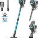 DEVOAC N300 Cordless Vacuum Cleaner, 6 in 1 Lightweight Stick Vacuum, 2200mAh Battery Up to 40mins Runtime, Powerful Handheld Vacuum for Hard Floor Rug Pet Hair Home Dorm (Waterfall)