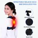 Upper Back Brace Posture Corrector for Women and Men, Adjustable Upper & Mid Back Support, Breathable Back Straightener for Neck, Shoulder & Clavicle Pain Relief, Small