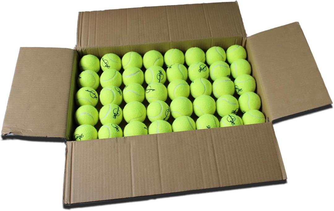 Magicorange Tennis Balls, 120 Pack Bulk Tennis Balls Pressureless Tennis Ball, Pet Dog Playing Balls, Good for Beginner Training Ball (Yellow)