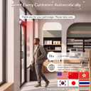 Motion Sensor Alarm with 20s Custom Voice Recording, 120dB Loud Indoor Motion Detector Alarm, Wireless Doorbell Entry Alert for Business, Store, Office and Caregiver
