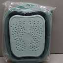 Collapsible Foot Spa Bath Massager for Dry Cracked Feet, Feet Soaking Tub with Massage Acupoint, Pedicure Foot Soak Basin Plastic Bucket with Handle(Green)