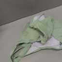 Bikini Tops for Women Padded V Neck Swimsuit Tops Knot Twist Hollow Cut Adjustable Tank Bathing Suits (Large, Green)