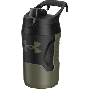 Under Armour 32 oz Insulated Water Bottles - Sports Water Jug with Handle, Fence Hook, Leak Resistant for Baseball, Football & More, 32 oz Water Bottles, Sports Water Bottle Insulated (Marine OD Green)