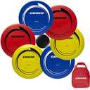 GOOSO Disc Golf Set - Driver, Mid-Range and Putter Discs with Disc Golf Bag for Outdoor and Backyard, Comfortable Plastic, 6 Pack