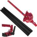 Precisions Miter Gauge With Miter Fence And 60 Degree Angled Ends Support Or A Repetitive Cut Stop For Woodworking