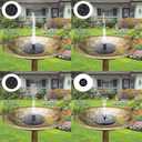 Mademax 1W Solar Bird Bath Fountain Pump, Solar Fountain, Free Standing Floating Solar Powered Water Fountain Pump for Bird Bath, Garden, Pond, Pool, Outdoor