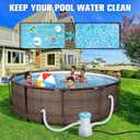 LuxBlue 800 GPH Above Ground Pool Filter Pump, Energy-Saving Pool Cartridge Filter Pump | Dual Action: Accelerate Water Flow & Capture Debris Quickly - Improve Water Clarity | Easy to Setup & Maintain
