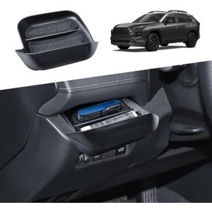 EDBETOS Driver's Drawer Box for Toyota RAV4 Accessories 2025 2024 2023 2022 2021 2020 2019 Drivers Side Cubby Drawer Organizer Storage w/Non-Slip Mat Console Insert Tray for RAV4 Interior Accessories