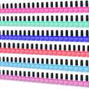 trophable 24in Nail Polish Rack Wall Mounted Shelf with Removable Anti-Slip End Inserts, 6 Pack Clear Acrylic Nail Polish Organizer Wall Rack Display 150 Bottles, 24"x1.56"x2"-6pack