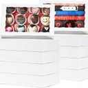 24 PCS 9.5" x 6" x 2" Bakery Boxes with Window for Cookies, Cakesicle, Chocolate Bomb, Macaron, Chocolate Covered Strawberries and Pretzel Rods