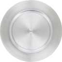 SARO LIFESTYLE Decorative Charger Plates, 13 Round Plastic Charger Plates, Set of 4  Elegant Table Dcor for Events, Weddings & Home Dining, Silver