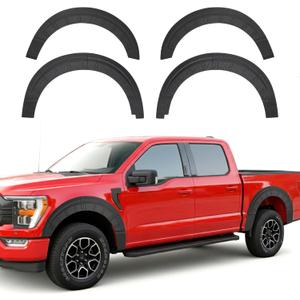TPE Fender Flare Compatible with 2021-2025 Ford F150 Wheel Fender Flares Edge Trim Protector Mud Flaps Trim for 2024 F150 Accessories (Exclude Raptor & Lightning)