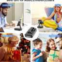 Gifts for Men Women, Phone Stand with Bluetooth Speaker and Charging Function 360 Rotable Angle Adjustable Cell Phone Holder with HD Stereo Sound Fits All Phones,Tablet (Black)