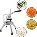 Commercial Vegetable Fruit Chopper W/6-Wedge Slicer&1/4&3/8&1/2" Blade Professional Food Dicer French Fry Cutter Onion Slicer Stainless Steel For Tomato Peppers Potato Mushroom