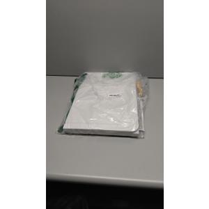 Bulletin Board, 35 x 17 1/2 inches Felt Board - Decorative Pin Board, Cork Board Alternative for Wall, Foldable Picture Board Self-Adhesive Vision Board Prayer Board with 20 Pushpins - White