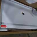 DreamLine SlimLine 36 in. D x 60 in. W x 2 3/4 in. H Center Drain Single Threshold Shower Base in White, DLT-1136600