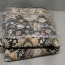 Washable Hallway Runner Rug 3x10: Non Slip Runner Rugs with Rubber Backing Soft Kitchen Rug Farmhouse Distressed Carpet Runner for Living Room Bedroom Bathroom (Black, 3X10)