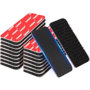 Heavy Duty Hook and Loop Strips with Super Adhesive, Heat-Resistant & Waterproof, Car Outdoor Indoor Use (12.8in*16Pcs)