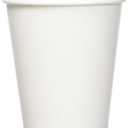 Amazon Basics Disposable Paper Cups for Hot and Cold Beverages, Leak-Proof, 10 ounces, White, 1000 Count